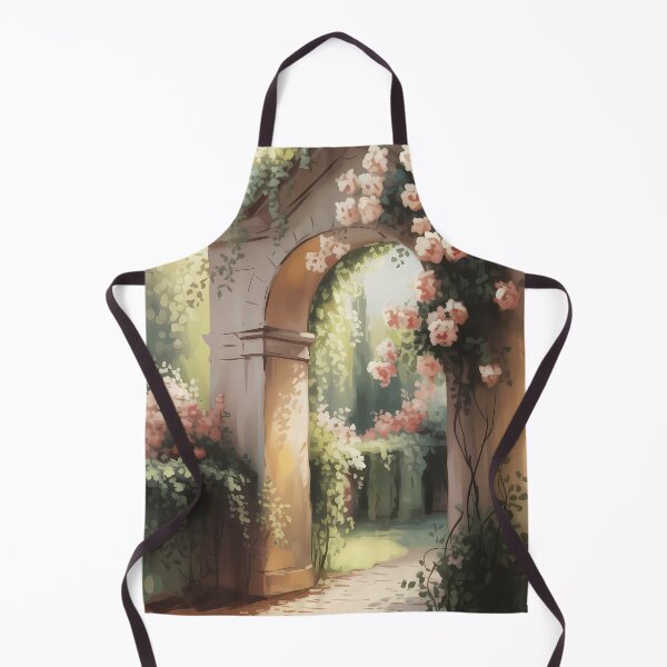Item preview, Rose Garden Archway Romantic Oil Painting designed and sold by SellingWSarah17.