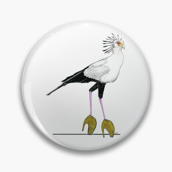Item preview, Secretary Bird in Alexander McQueen Armadillo Heels  designed and sold by JimsBirds.