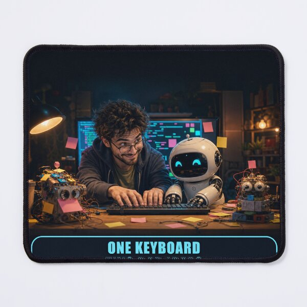 Item preview, Pair Programming — One Keyboard, Two Bad Ideas designed and sold by Valmere-Punk.