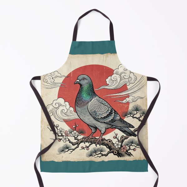 Item preview, Rising Sun Pigeon With Blossom Branch designed and sold by azule1.