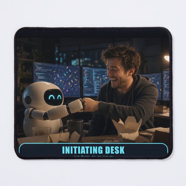 Item preview, Deployment Successful — Initiating Desk Fist Bump designed and sold by Valmere-Punk.