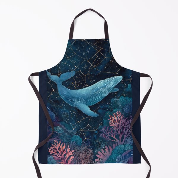 Item preview, Cosmic Humpback Whale Starry Sea Watercolor Art designed and sold by jo-e-basta.