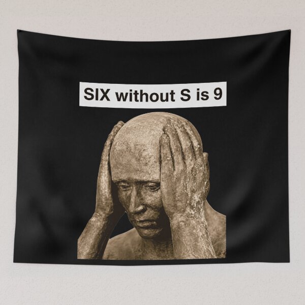Item preview, Funny Six Without S Is 9 Math Wordplay designed and sold by elderberry.