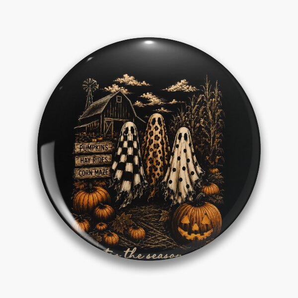 Item preview, Ghosts Pumpkin Patch Halloween Farm Season designed and sold by elderberry.