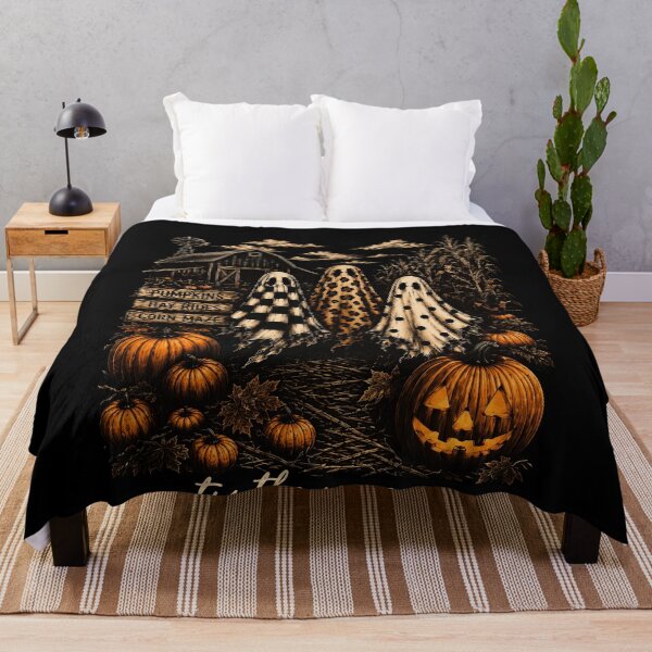 Item preview, Ghosts Pumpkin Patch Halloween Farm Season designed and sold by elderberry.