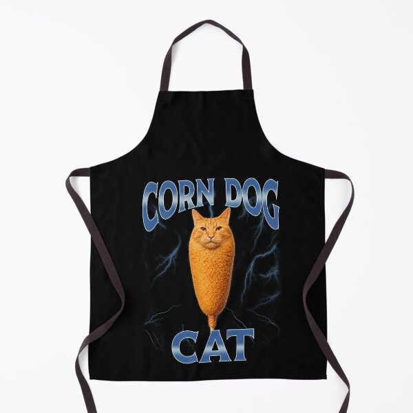 Item preview, Funny Corn Dog Cat Funny Food Meme Art designed and sold by elderberry.