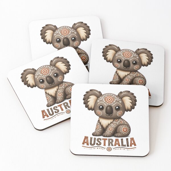 Item preview, Little Australian Creatures - Koala – Indigenous-Inspired Art designed and sold by Indigenous-Aus.