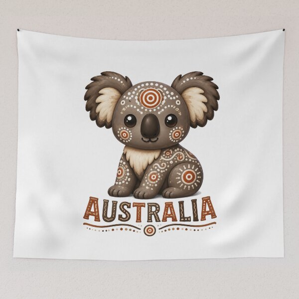 Item preview, Little Australian Creatures - Koala – Indigenous-Inspired Art designed and sold by Indigenous-Aus.