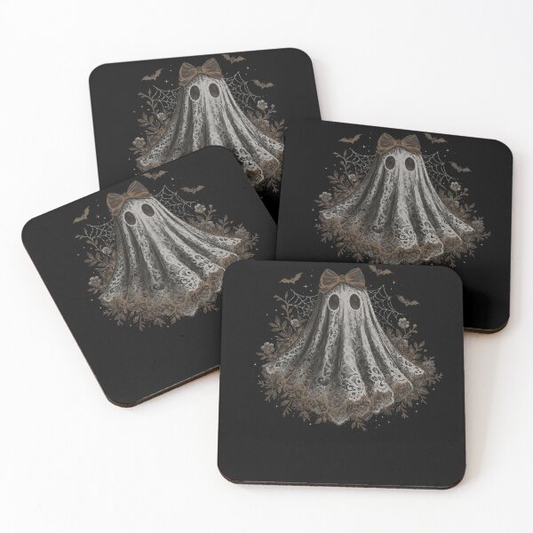 Item preview, Coquette Lace Ghost Floral Bats Gothic Halloween designed and sold by elderberry.