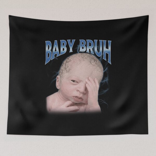 Item preview, Baby Bruh Meme Funny Reaction Humor designed and sold by elderberry.