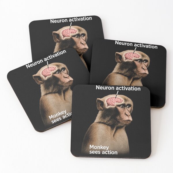 Item preview, Neuron Activation Monkey Reaction Meme designed and sold by elderberry.