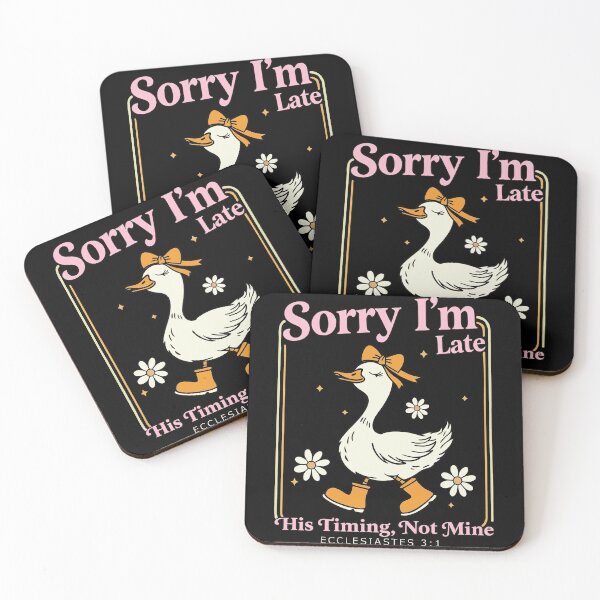 Item preview, Christian Goose Sorry Im Late His Timing Not Mine designed and sold by elderberry.