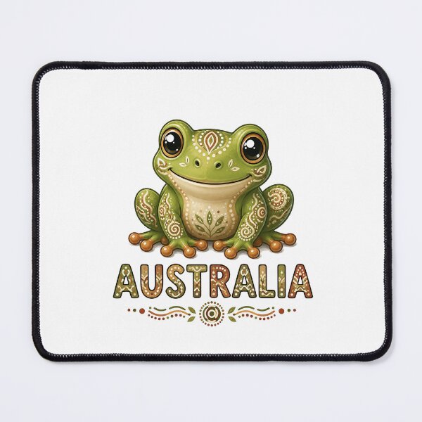 Item preview, Little Creatures of Australia – Green Tree Frog - Indigenous-Inspired Design designed and sold by Indigenous-Aus.