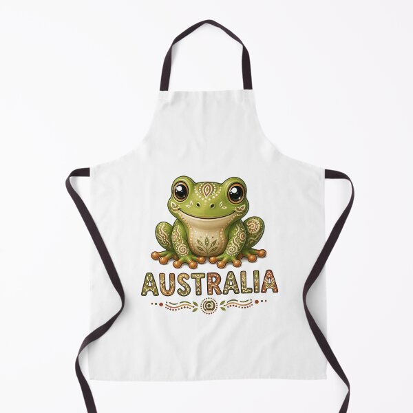 Item preview, Little Creatures of Australia – Green Tree Frog - Indigenous-Inspired Design designed and sold by Indigenous-Aus.
