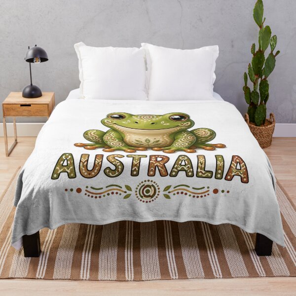 Item preview, Little Creatures of Australia – Green Tree Frog - Indigenous-Inspired Design designed and sold by Indigenous-Aus.