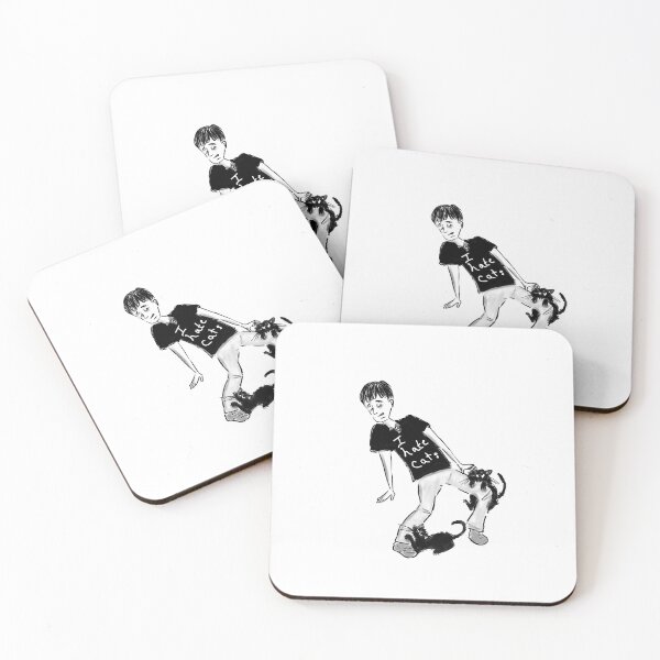 Item preview, Two black cats angry with man who hates cats designed and sold by KPlayerAdhder.