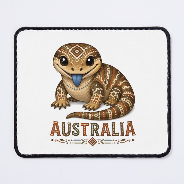 Item preview, Little Bushland Friends – Blue Tongue Lizard - Australian-Inspired Art designed and sold by Indigenous-Aus.