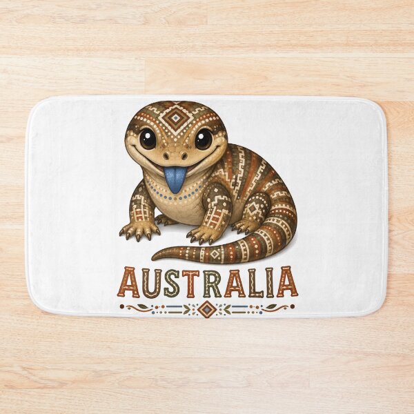 Item preview, Little Bushland Friends – Blue Tongue Lizard - Australian-Inspired Art designed and sold by Indigenous-Aus.