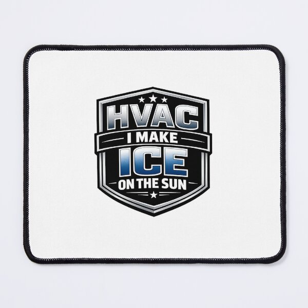 Item preview, HVAC Tech Badge -“I Make Ice on the Sun” Cooling Pro Design designed and sold by FrozenHeat97.