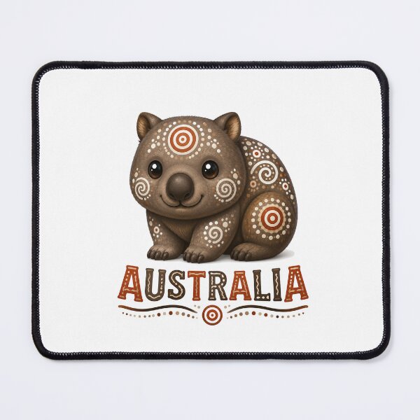 Item preview, Small Creatures, Big Spirit - Wombat - Indigenous-Inspired Design designed and sold by Indigenous-Aus.