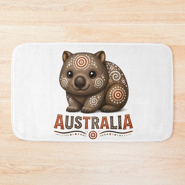 Item preview, Small Creatures, Big Spirit - Wombat - Indigenous-Inspired Design designed and sold by Indigenous-Aus.
