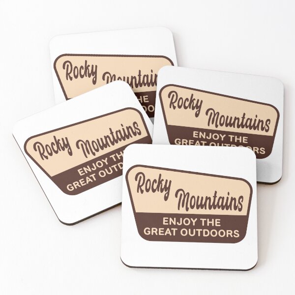 Item preview, Rocky Mountains Enjoy the Great Outdoors Vintage Outdoor Badge designed and sold by TrailheadStudio.