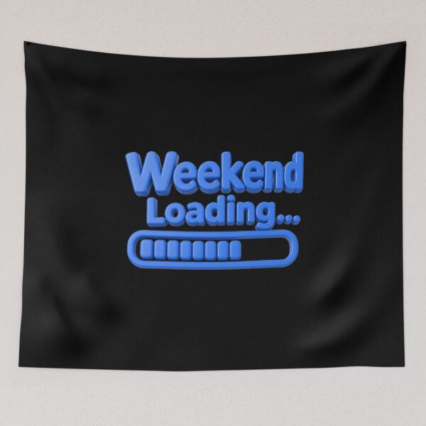 Item preview, Weekend Loading – Funny Retro Typography Design for Weekend Lovers designed and sold by ManggaeJM.