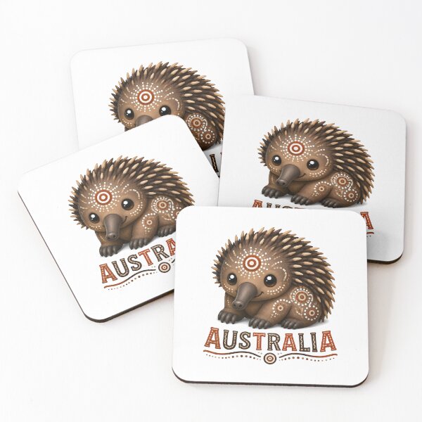 Item preview, Little Animals of Country – Australian-Inspired Art - Echidna designed and sold by Indigenous-Aus.