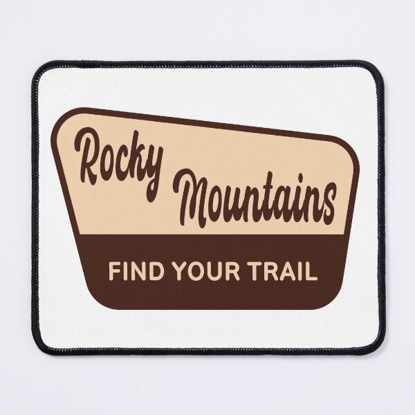 Item preview, Rocky Mountains Find Your Trail Outdoor Badge designed and sold by TrailheadStudio.