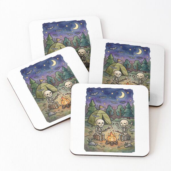 Item preview, Skeleton Camping Club - opt 2 designed and sold by jlStopMedia.