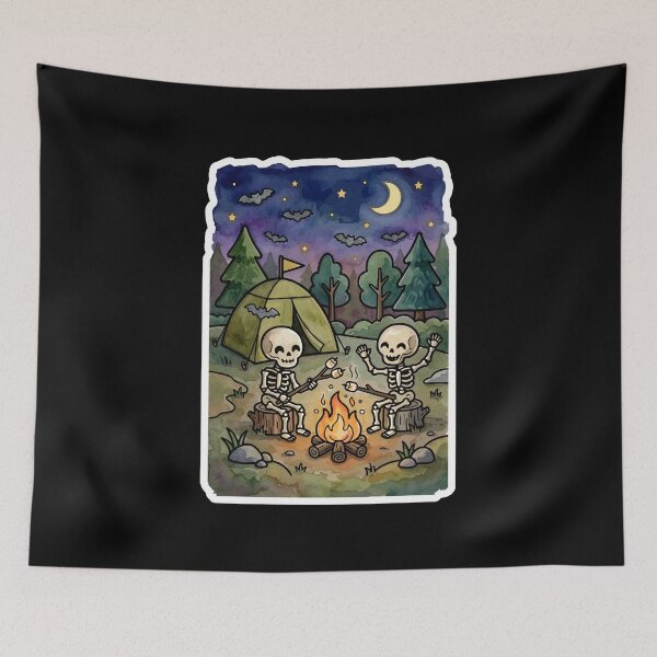 Item preview, Skeleton Camping Club - opt 2 designed and sold by jlStopMedia.