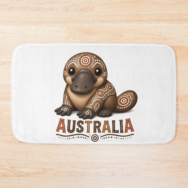 Item preview, Australian Wildlife Friends – Indigenous-Inspired Design - Platypus designed and sold by Indigenous-Aus.