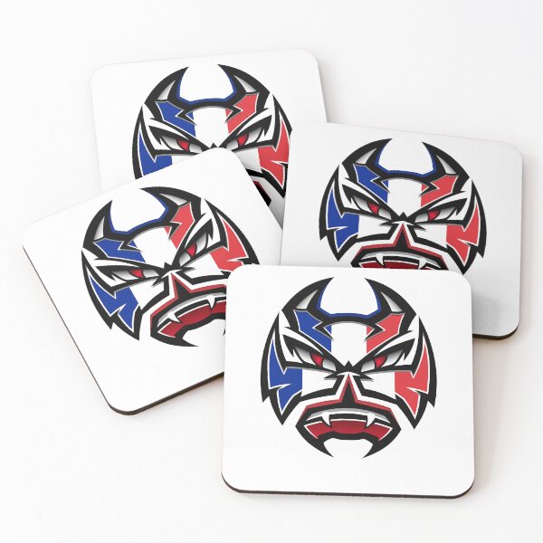 Item preview, Fabio Quartararo French Tricolor Devil Mask | MotoGP Fan Art designed and sold by Fan Art Station .