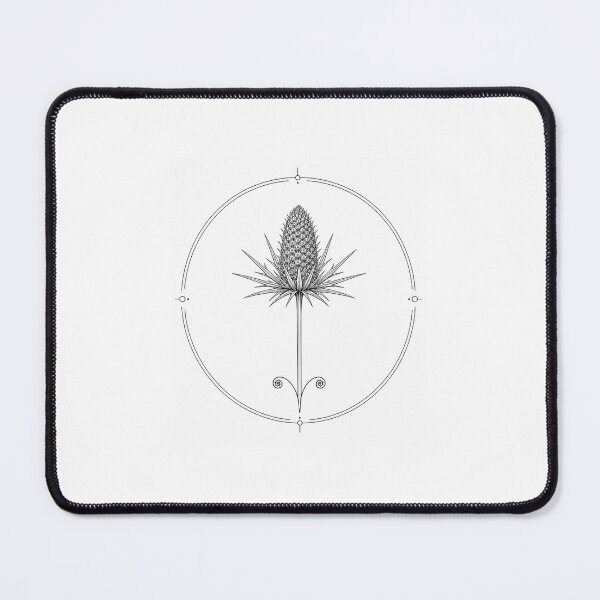 Item preview, Sea Holly Head | Minimal Nordic Botanical Flower Head Illustration designed and sold by Norvian.