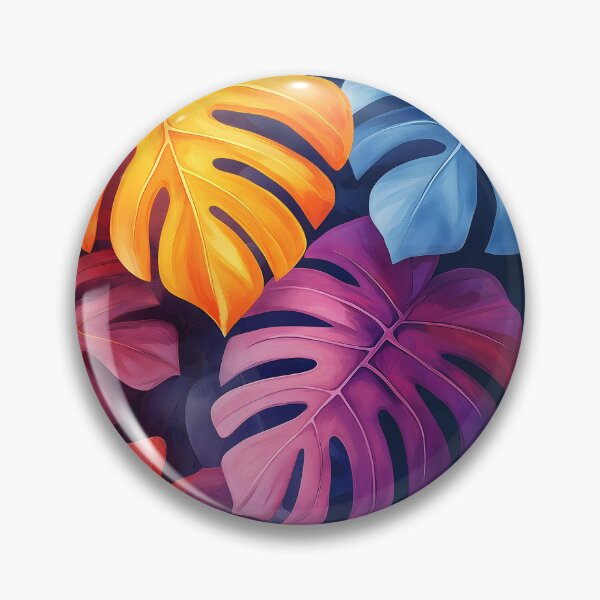 Item preview, Colourful Tropical Monstera Leaves Pattern designed and sold by 247GiftsbyTina.