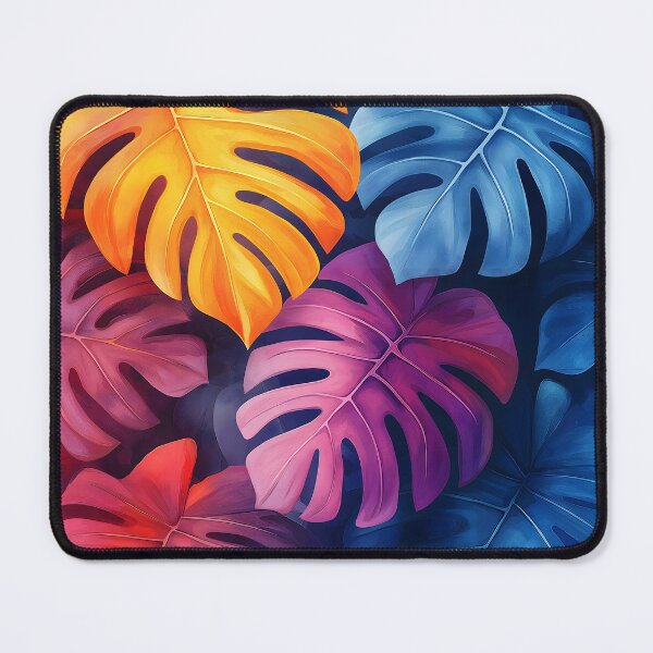 Item preview, Colourful Tropical Monstera Leaves Pattern designed and sold by 247GiftsbyTina.
