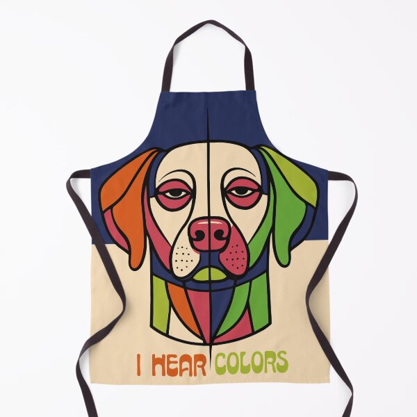 Item preview, I Hear Colors – Geometric Dog Portrait designed and sold by zoliartdesign.