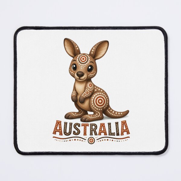 Item preview, Australian Bush Creatures – Indigenous-Inspired Art - Kangaroo designed and sold by Indigenous-Aus.