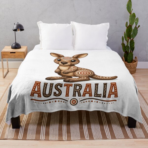 Item preview, Australian Bush Creatures – Indigenous-Inspired Art - Kangaroo designed and sold by Indigenous-Aus.