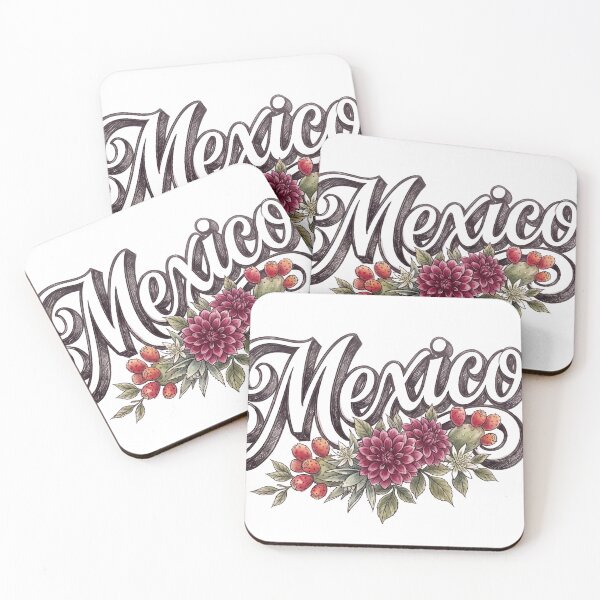 Item preview, México Dahlia & Nopal Vintage Floral Design designed and sold by castillomiami.