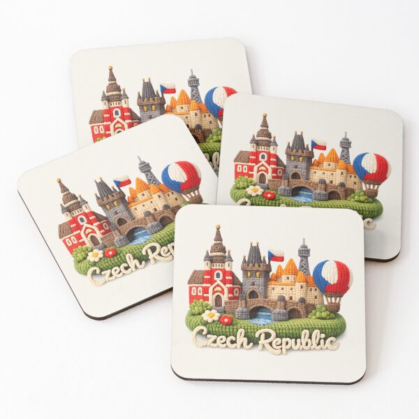 Item preview, Knitted Czech Republic Landmark | Handmade Yarn Knit Travel Souvenir designed and sold by Moons Studio.