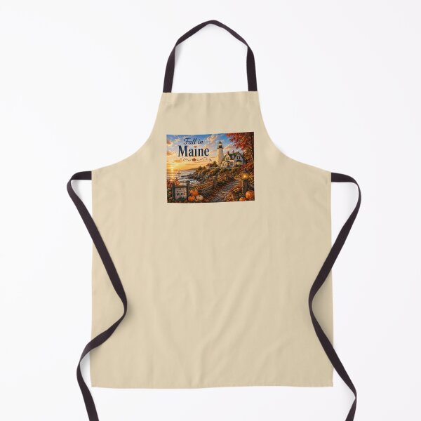 Item preview, Fall in Maine | Coastal Lighthouse Autumn Landscape | New England Fall Art designed and sold by Novel Works Studio.