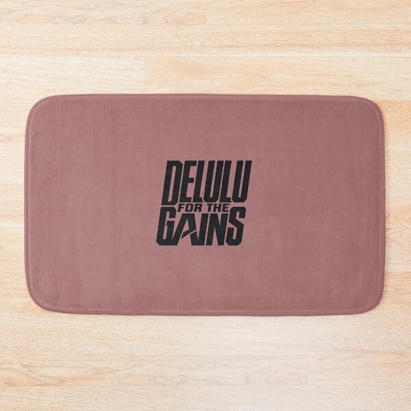 Item preview, Delulu for the Gains – Funny Gym Motivation Typography Design designed and sold by ManggaeJM.
