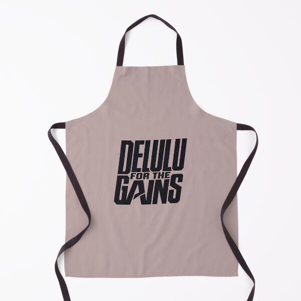 Item preview, Delulu for the Gains – Funny Gym Motivation Typography Design designed and sold by ManggaeJM.