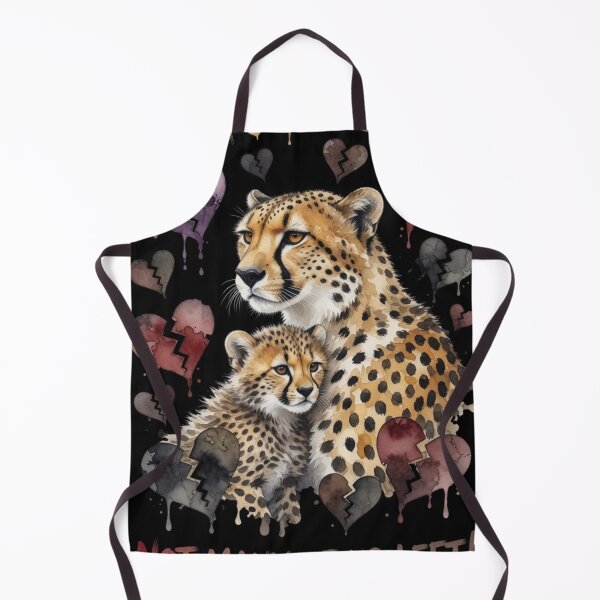 Item preview, Save Us Cheetah Mom and Cub Endangered Species Conservation Art Print designed and sold by Pioneer Spirit Market.