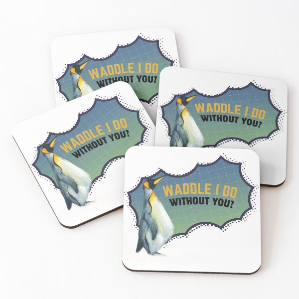 Item preview, Waddle I do without you cute penguin pun sticker designed and sold by aliyeus.