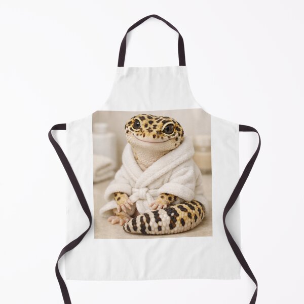 Item preview, Cozy Bathrobe Leopard Gecko designed and sold by Sillytoe.
