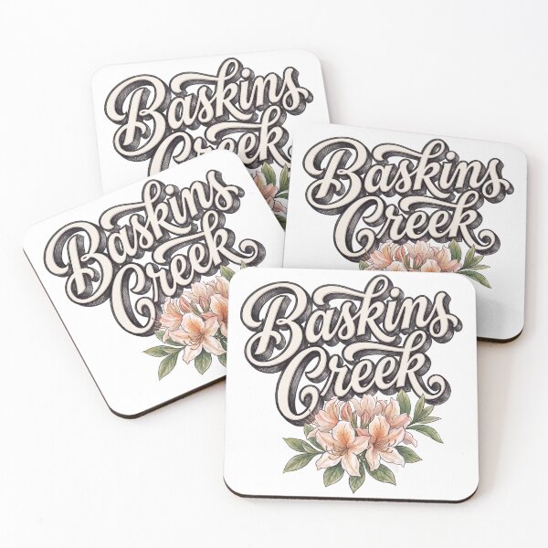 Item preview, Baskins Creek Azalea Vintage Floral Lettering designed and sold by castillomiami.