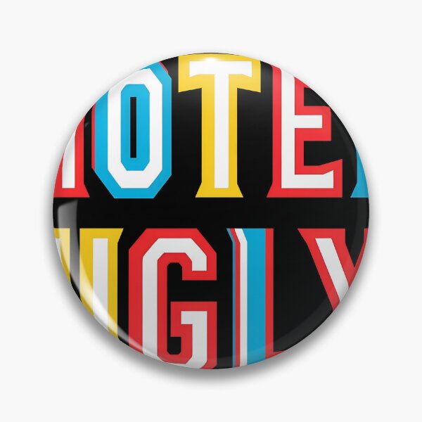 Item preview, HOTEL UGLY Neon Sign Style Text Display designed and sold by RoseArtGraphic.