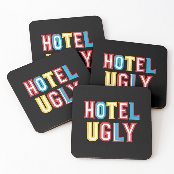Item preview, HOTEL UGLY Neon Sign Style Text Display designed and sold by RoseArtGraphic.
